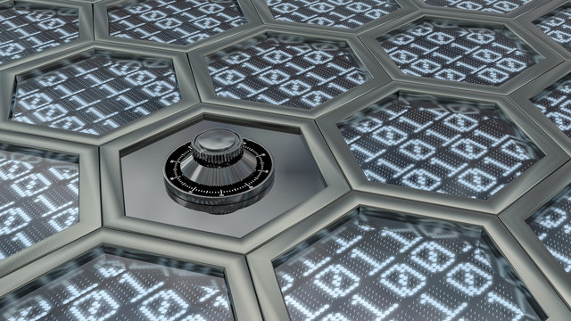 Safe Lock with Bin&auml;ry Code withe