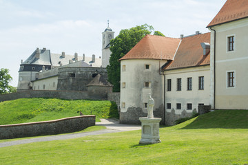 Fototapeta na wymiar Cerveny Kamen medieval castle in Slovakia