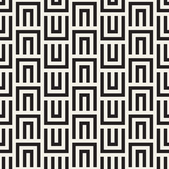 Vector seamless lines mosaic pattern. Modern stylish abstract texture. Repeating geometric tiles