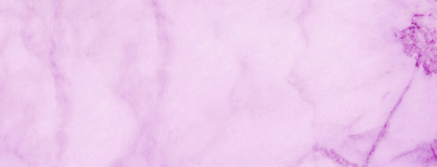 Fototapeta premium Ultra violet Marble surface background copy space. Long banner for blogs and web sites