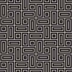 Vector seamless pattern. Modern stylish abstract texture. Repeating geometric tiles..