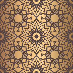 Golden Arabesque Pattern
