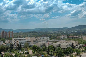 Fototapeta na wymiar Panoramic View of Sofia City