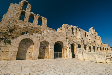 Odeon of Herodes Atticus under the Athenian Acropolis,Greece
