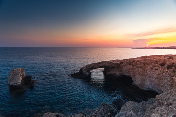 Sea landscape on island of love Cyprus