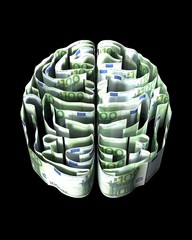 ユーロ紙幣で作った脳