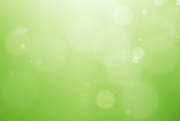De-focused green background