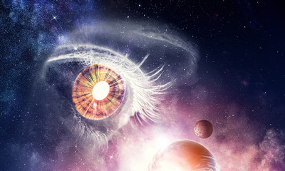 Space abstract backdrop