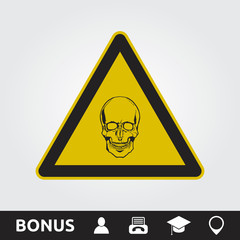 Caution Toxic Sign