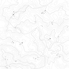 Topographic map background concept with space for your copy. Topography lines art contour , mountain hiking trail , Shape design. Computer generated  .