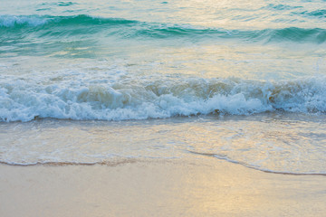 Sea waves on the beach