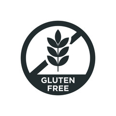 Gluten free icon. Vector illustration. - obrazy, fototapety, plakaty