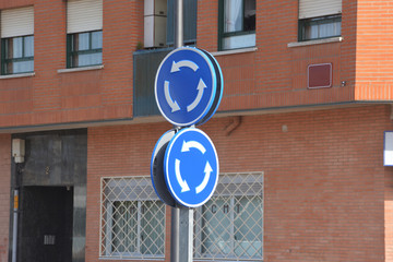 señal de rotonda