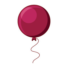 balloon icon over white background, colorful design. vector illustration