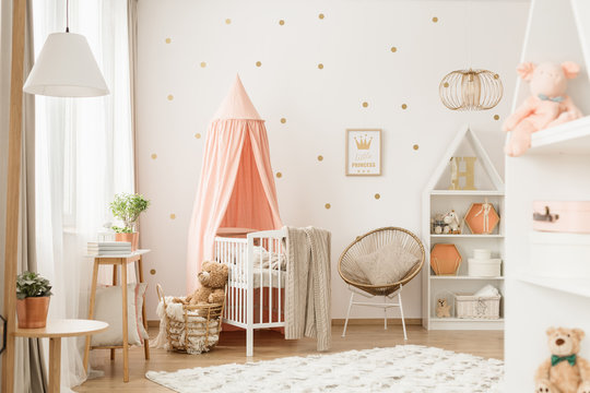 Baby girl room interior