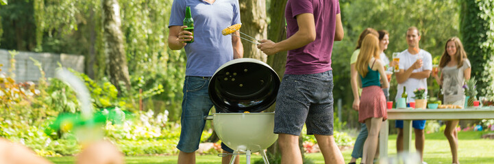 Summer barbecue among friends