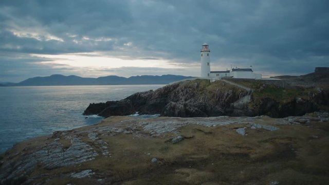 beautiful lighthouse on a cliff in Fanad, Ireland