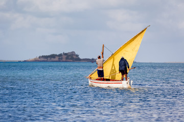  pêcheurs rodriguais, île Maurice 
