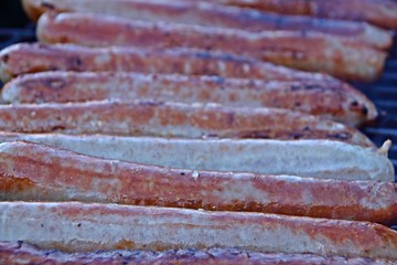 Thüringer Bratwurst auf dem Grill