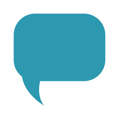 speech square bubble icon over white background, colorful design.  vector illustration