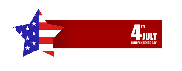 Vector background for independence day of America