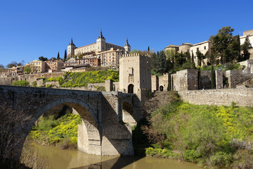 Toledo, Alcantara Brücke (Puente de Alcantara), Spanien