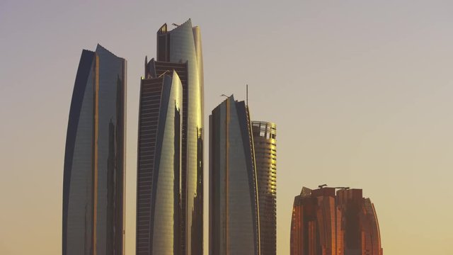 The Etihad Towers in Abu Dhabi