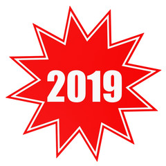 2019 New Year. Star.