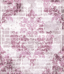 Baroque pattern vintage background Vector. Ornamented texture luxury design. Royal textile decors