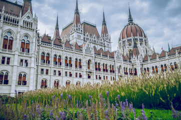 Obraz premium Fotografía del parlamento de Budapest, Hungría