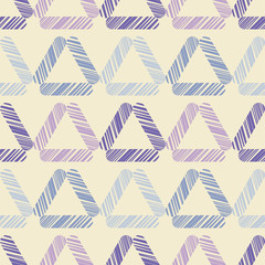 Seamless abstract geometric pattern. The texture of the triangles. Scribble texture. Textile rapport.