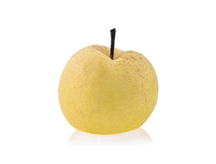 chinese pear isolated on white background.