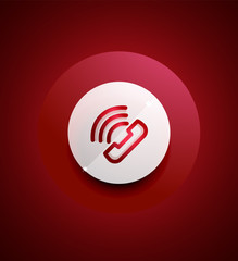 Phone support call center button