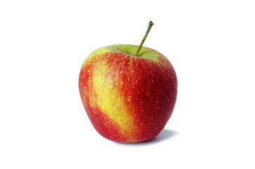 fresh apple on white background, healthy lifestyle, diet food