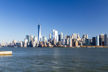 Fototapeta premium New York, Lower Manhattan skyline