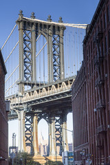 Naklejka premium Nowy Jork, Manhattan Bridge