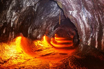 Photo sur Plexiglas Volcan Tube de lave