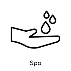 Spa icon isolated on white background