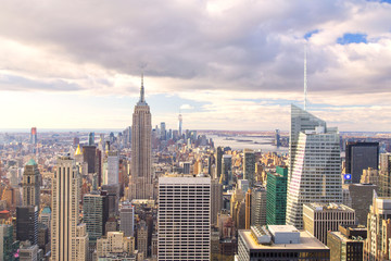 Fototapeta na wymiar New York - Skyline from the Top of the Rock