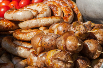 potatoes grill from bacon