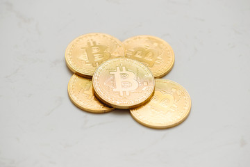 Photo Golden Bitcoins (new virtual money )