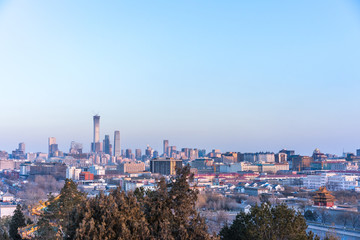 Naklejka premium panoramic city skyline