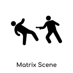 Matrix Scene icon isolated on white background