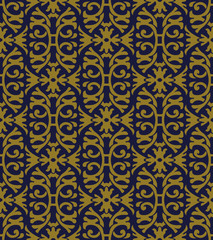 Antique seamless background Spiral Curve Cross Garden Frame Flower