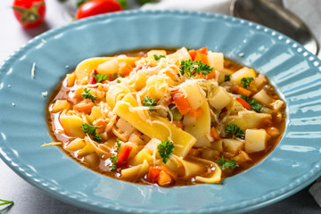 Minestrone traditional italian soup