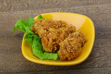 Crispy chicken wings