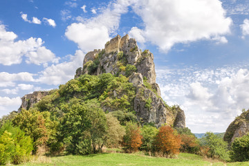 Fototapeta na wymiar Scenic view of ancient fortress Khornabuji. The sights of Georgia