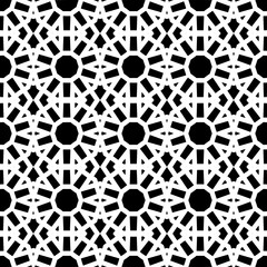 Seamless geometric pattern in a black - white colors