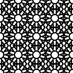 Seamless geometric pattern in a black - white colors