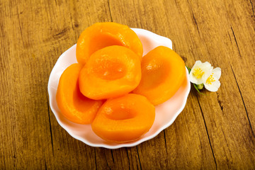 Canned peaches